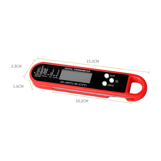 Digital Meat Thermometer – Instant Read Waterproof BBQ & Kitchen Temperature Probe