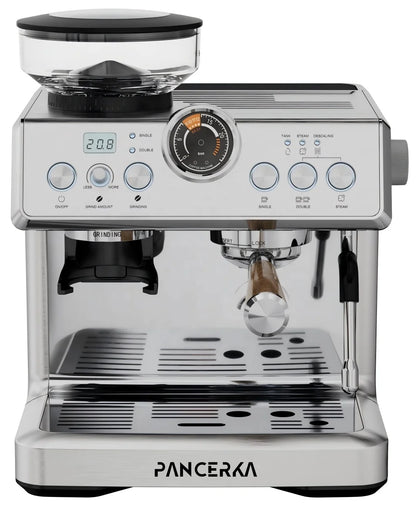 PANCERKA 3-in-1 Espresso Coffee Machine 58mm – Semi-Automatic Maker with Grinder