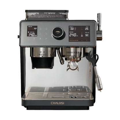 58mm 20 Bar Espresso Coffee Machine with Grinder – Semi-Automatic Coffee Maker