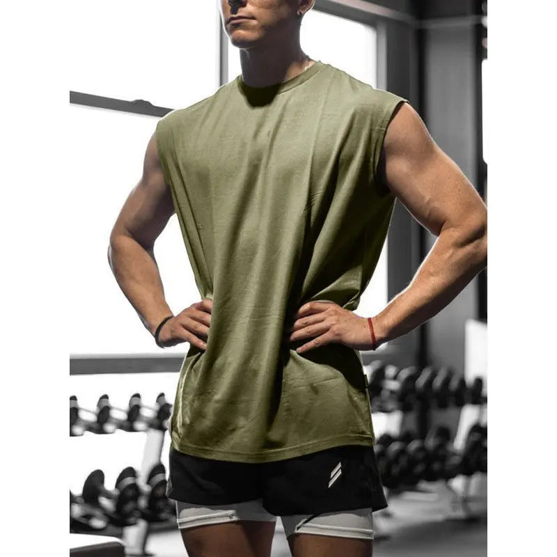Men’s Quick-Dry Sleeveless Gym Tank Top – Breathable Sports Vest for Fitness, Running & Basketball