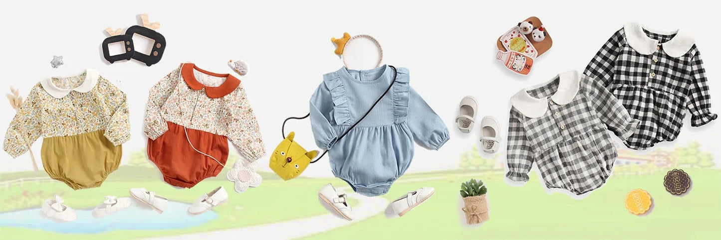 Baby Girl Floral Bodysuit | Soft Cotton Summer Romper for Newborns & Infants