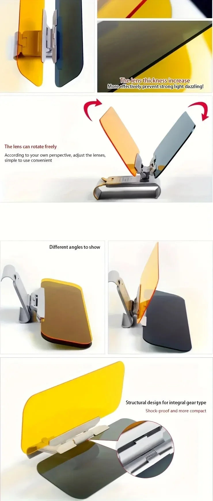 Universal Car Anti-Glare Visor Extender – UV Protection Sunshade