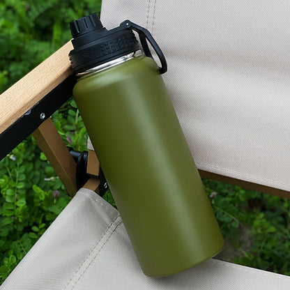 1000ml Stainless Steel Insulated Water Bottle – Double-Wall Vacuum Flask with Leak-Proof Lid